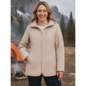 Lands End Ladies Quilted Jacket Size S nwt